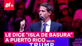 Comediante hace chistes racistas sobre latinos en mitin de Trump  N [upl. by Sivraj]