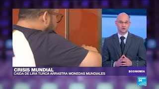 Lira turca continúo su devaluación y afectó mercados mundiales [upl. by Middlesworth]