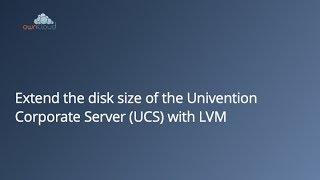 Resize LVM on Univention Corporate Server UCS [upl. by Gambrill]