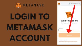 How to Login to Metamask Account  MetaMask Tutorial for Beginners [upl. by Burkley192]