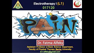 Electrotherapy 1 L2 pain [upl. by Gnilsia511]