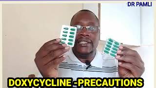 DOXYCYCLINE PRECAUTIONS [upl. by Kado952]