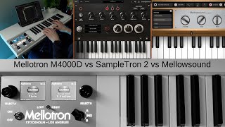 Mellotron Comparison The Modern Mellotron M4000D vs iPad Apps SampleTron 2 and Mellowsound AUv3 [upl. by Niasuh]