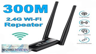 24G 300Mbps Wireless USB WiFi Repeater Extender WiFi Signal Amplifier Booster Long Review [upl. by Tuckie]