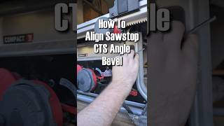 How To Align The SawStop CTS Blade Angle Bevel sawstop tools tablesaw woodworking [upl. by Jaylene]