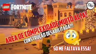 LEGO FORTNITE  ME DEPAREI COM UM LIMITE DE CONSTRUÇÃO [upl. by Thamora]