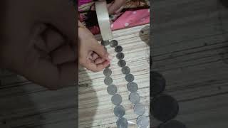 Lakshmi ji mala and pooja matki diwali diy from old coins [upl. by Anelyak292]