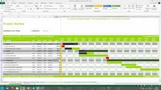 Tutorial für Excel Projektplan Terminplan Zeitplan MeineVolagencom [upl. by Nazay236]