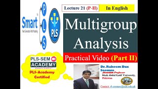 Smart PLSSEM Lecture 21 PII Multigroup Analysis Practical Video [upl. by Arissa]