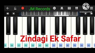 Zindagi Ek Safar Hai Suhana Hindi Song Piano Tutorial By JM Records [upl. by Maje572]