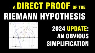 A Direct Proof of the Riemann Hypothesis  2024 [upl. by Egedan]