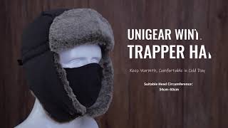 Unigear Winter Trapper Hat Ushanka Trooper Hat with Mask [upl. by Akapol]