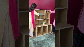 DIY Shelf Craft Using Cardboard short reel viral youtubeshort trending diy cardboardcrafts [upl. by Fiester]