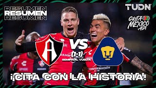 Resumen  Atlas 1 01 1 Pumas  Grita México AP2021  Semifinal Vuelta  TUDN [upl. by Oznohpla]