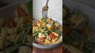 FoodieFinder1 caprese chicken pasta salad ✨ recipe amp instructions on TikTok amp Instagram [upl. by Aiciled]