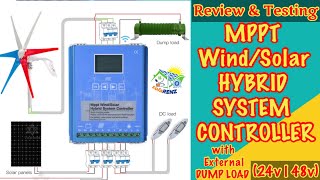 HYBRID WIND  SOLAR CHARGE CONTROLLER REVIEW amp TESTING solarenz renewableenergy [upl. by Olnton839]