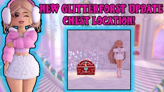 NEW Chest Location In The GLITTERFROST Update Royale High [upl. by Pepe617]