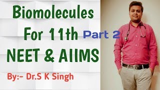 Biomolecules class 11 Biomolecules for NEET  Fatty Acids  Lipids  part 2 [upl. by Petra]