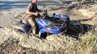 Badly Stuck Yamaha Grizzly [upl. by Eiramalegna]