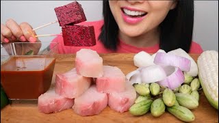 RAW GIANT HAMACHI SASHIMI ASMR EATING SOUNDS LIGHT WHISPERS  SASASMR [upl. by Lord]