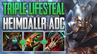 TRIPLE LIFESTEAL OP Heimdallr ADC Gameplay SMITE Ranked Conquest [upl. by Einahpts]