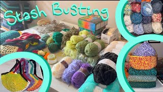 Stash Busting Yarn 🧶 Market Prep AutumnHalloween 🍂 Crochet Vlog [upl. by Aihtnis562]