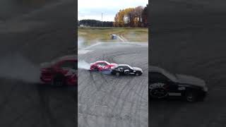 Two Cars Speeding and Drifting on the Race Track [upl. by Enait]