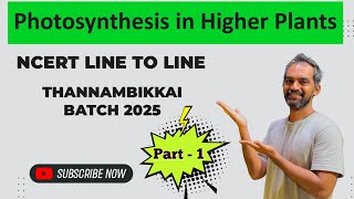 Photosynthesis in Higher Plants in Tamil  Part 1  Thannambikkai Batch 2025 [upl. by Lori]