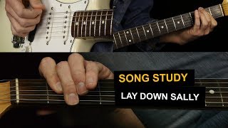 Lay Down Sally by Eric Clapton  Electric Guitar Lesson [upl. by Esmaria]