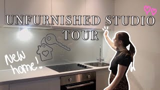 Unfurnished Studio Apartment tour  Empty city apartment [upl. by Addam]