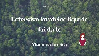 DETERSIVO LAVATRICE LIQUIDO efficace economico eco [upl. by Aelc753]