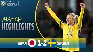 Sverige Japan  Mål och Höjdpunkter  VM Fotboll 2023 Damer [upl. by Quinn375]