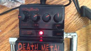 Digitech deathmetal pedal demo [upl. by Ecnarual975]