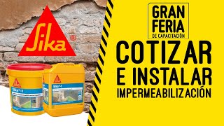 Cómo instalar y cotizar la implementación de impermeabilización con SIKA [upl. by Hartman]