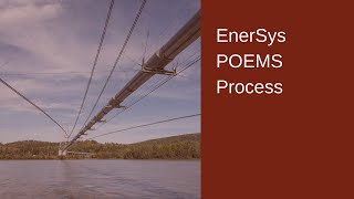 EnerSys POEMS Process  EnerSys Corporation [upl. by Nalliuq]