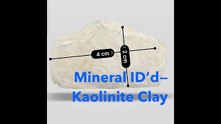 Kaolinite mineral identifiedKaolin clay [upl. by Kent]