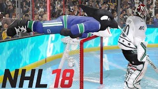 NHL 18 ALL MASCOT CELEBRATIONS [upl. by Nomsed669]