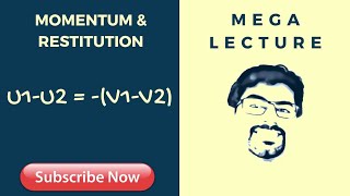 Momentum and Restitution for Elastic Collision  u1v1  u2v2 [upl. by Nyrok]