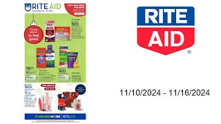 Rite Aid Weekly Ad US  11102024  11162024 [upl. by Felicle]