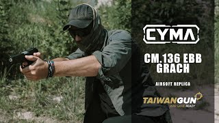 Cyma CM136 EBB Grach  Airsoft Replica Presentation [upl. by Nyrol]