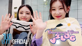 ITZY V2LOG  Hello 2022 CHAERYEONG amp YUNA 유채꽃터프팅🧶Tufting거울원데이클래스DIY [upl. by Enylrac530]