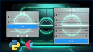 1 LOGIN PAGE COM FLET E MYSQL PYTHON  TELA DE LOGIN E REGISTAR [upl. by Aleac]