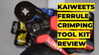 Kaiweets Wire Ferrule Crimping Tool Kit KDC01 Review [upl. by Aisac]