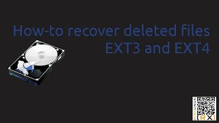 Howto recover deleted files EXT3 and EXT4 HD [upl. by Razec]