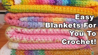 Easy Blankets For You To Crochet Right Now [upl. by Aiclef]