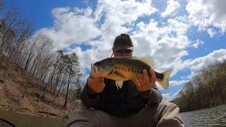 Yatesville Lake Spring Kayak Bass Fishing [upl. by Kaine]