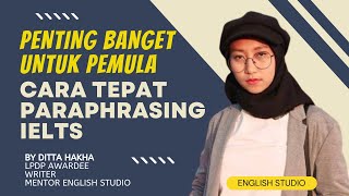 IELTS PEMULA Bagaimana melakukan PARAPHRASING PERTANYAAN WRITING TASK 2 IELTS kampunginggris [upl. by Hallette487]