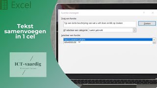 Excel  Tekst samenvoegen in 1 cel [upl. by Nnyluqcaj]