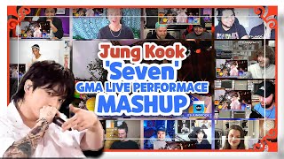 Jung Kook of BTS performs quotSevenquot in NYC l GMA Reaction Mashup [upl. by Magnolia]