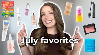 JULY BEAUTY FAVORITES  makeup skincare  more [upl. by Trask]